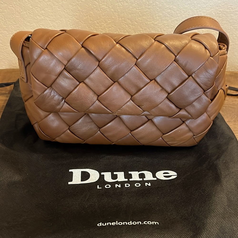 Dune Cognac Color Leather Bag